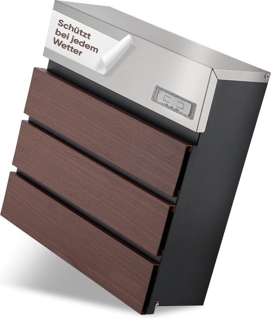 Xfort Mailplate Luxe Boîte Aux Lettres Télescopique Avec Bordure