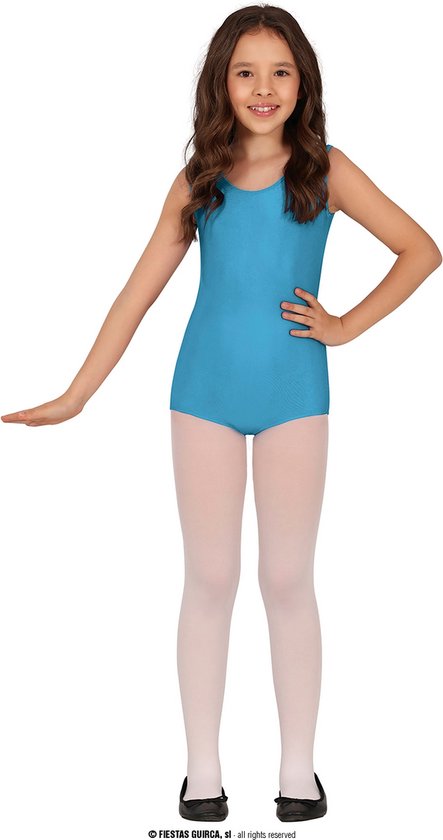 Guirca - Dans & Entertainment Kostuum - Ballet Gym Pakje Turquoise Kind Meisje - Blauw - Maat 110 - Carnavalskleding - Verkleedkleding