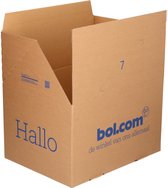 bol.com verzenddoos - 33x25x20 cm - 1.200 stuks - Autolock bodem - Plakstrip - 1 pallet