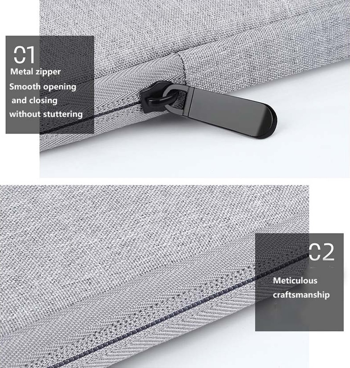 Mobigear Laptophoes geschikt voor Laptop | Mobigear Solid Sleeve (max 22 cm x 33 cm) Laptop hoes - Zwart