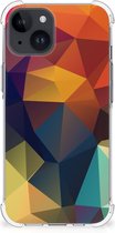 Hoesje maken Geschikt voor iPhone 15 Plus GSM Hoesje met doorzichtige rand Polygon Color