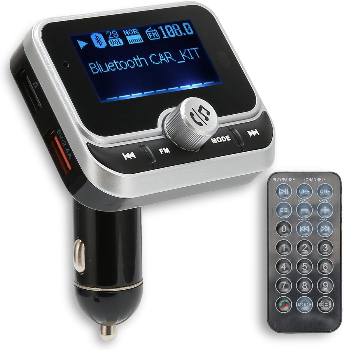 Draadloze Bluetooth FM-Zender voor Auto met 2 USB-Opladers en Handsfree Functie
