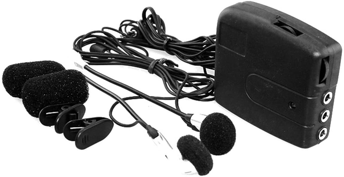 VT Goods - Zwarte Motorhelm Intercom - Twee-persoons Walkie-Talkie - Geschikt voor Motorfietsen - Universele Communicatie - Voor- en Achterbank - Ja..