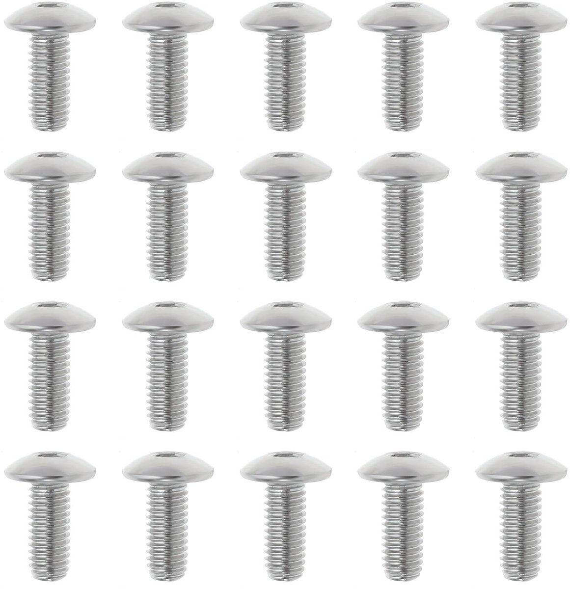Allecto - M5x12mm Motorfiets Kuip Bevestiging Schroeven - 20 Stuks