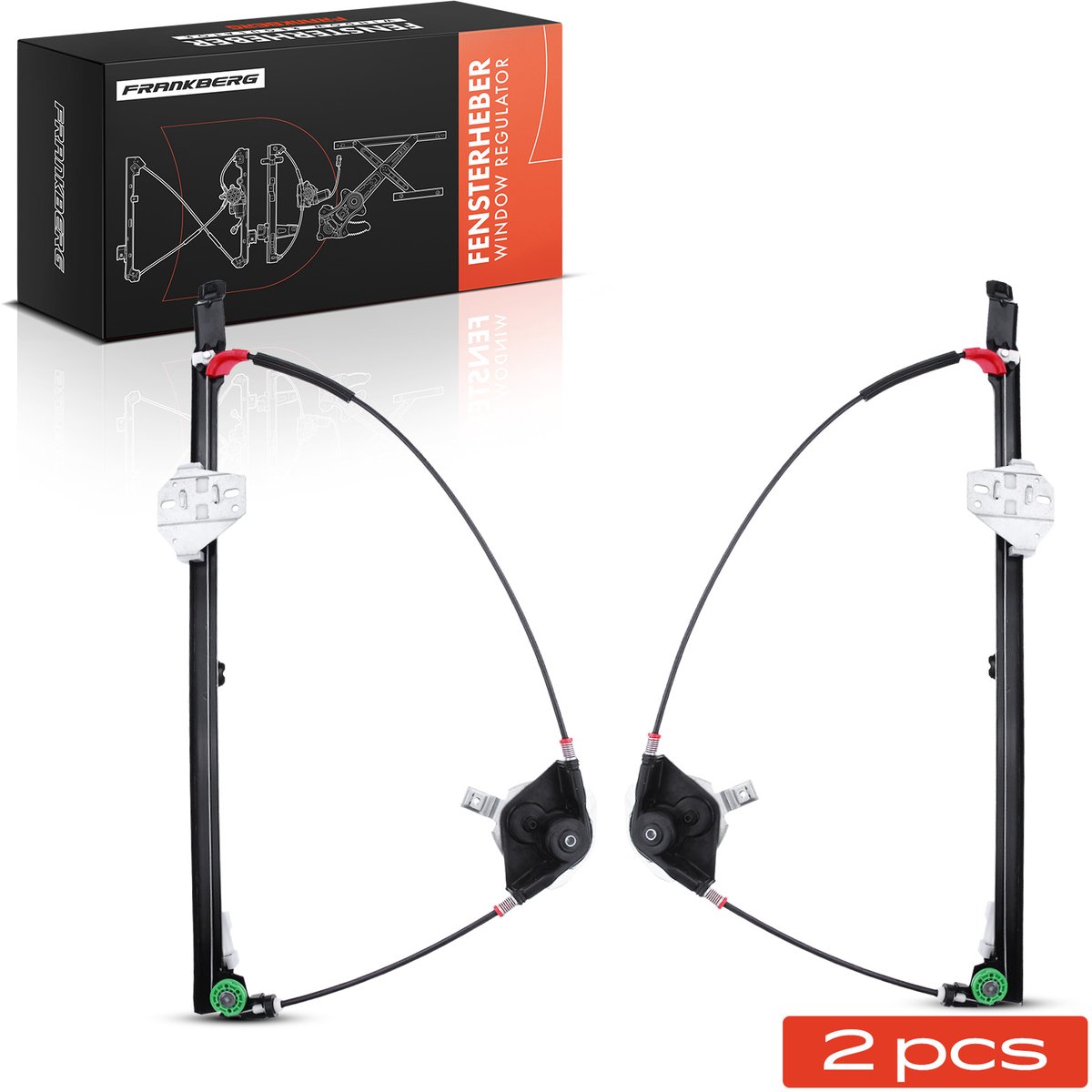 Frankberg 2x Raambediening Voor voor VW Transporter IV 70B 70A 70E