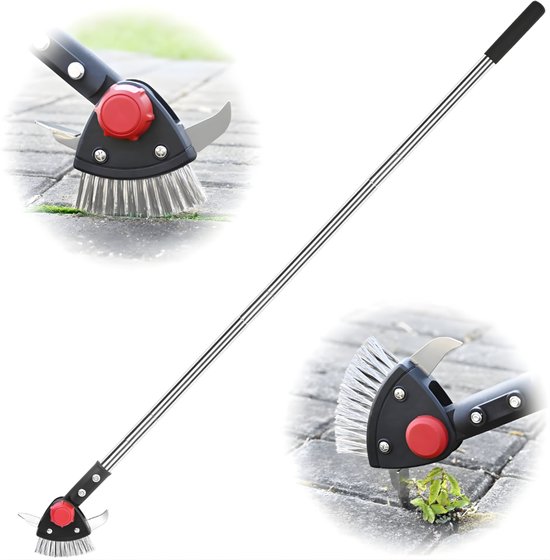 Florixa® Onkruidborstel - Onkruidverwijderaars - Onkruidborstel Electrisch - Onkruidverwijderaar Elektrisch - Zwart - 149cm x 16cm x 6cm