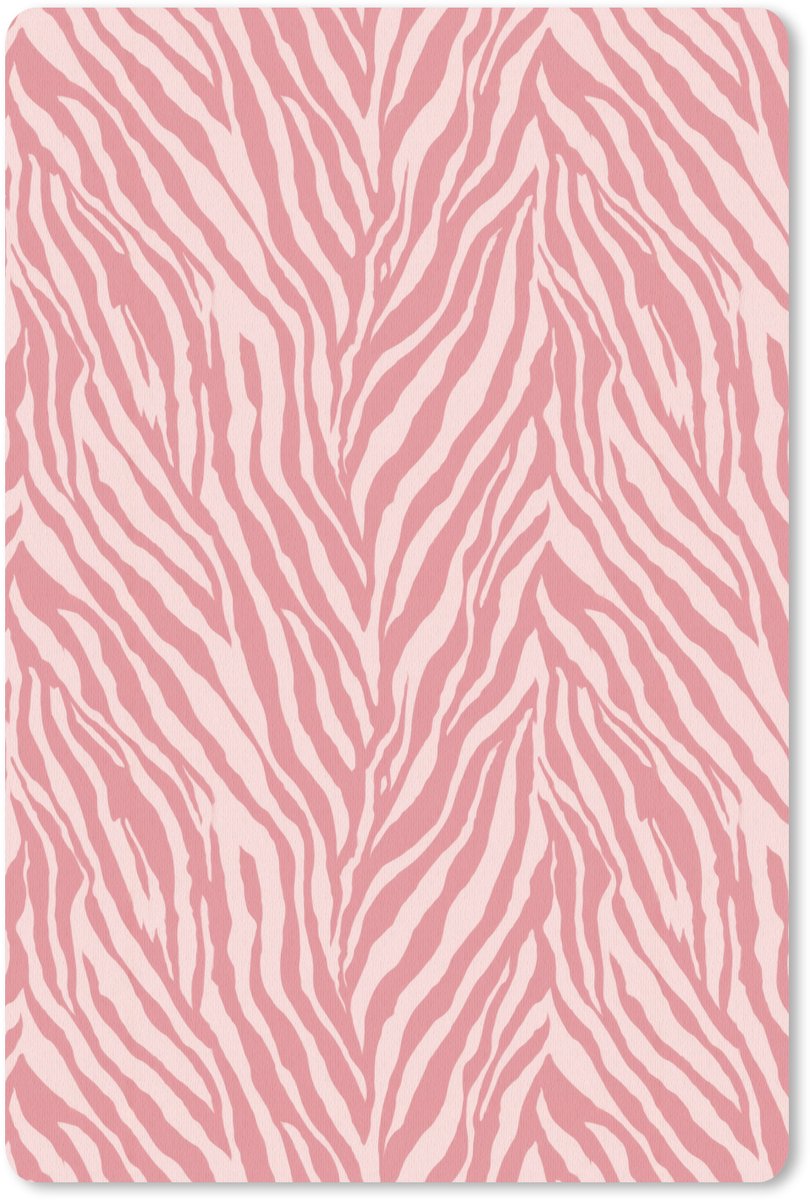 Muismat 13x20 cm - Mousepad Zebra - Print - Roze - Muismatten