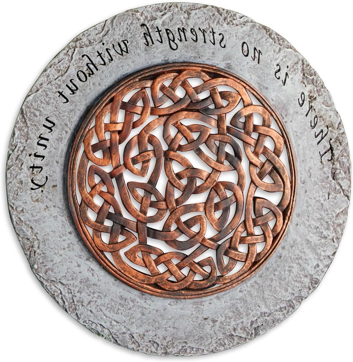Decoratieve Stapsteen - Tuin Decoratie Steen - Pad Aanleggen - Bronzen Afwerking - 30cm Diameter - Brons