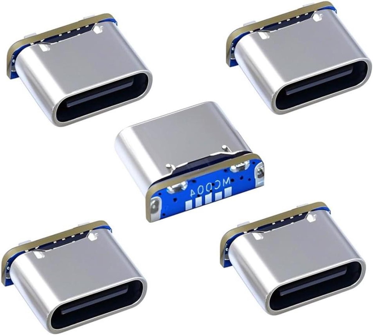 USB C Adapter - Soldeeradapter Mini USB - Reparatie DIY - Mini naar Type C - 5 stuks - Zwart