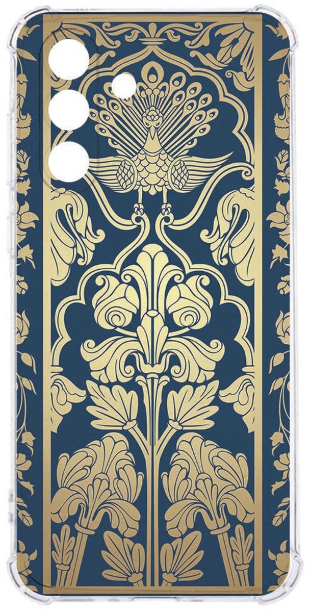Samsung Galaxy A26 Flexibele back cover Beige Flowers Valbestendig