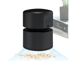 Mini Bureaustofzuiger - 1800mAh Accu - 2 Zuigstanden - USB Oplaadbaar - Tafelstofzuiger voor Bureau en Toetsenbord - 10.5 x 8 cm - Zwart