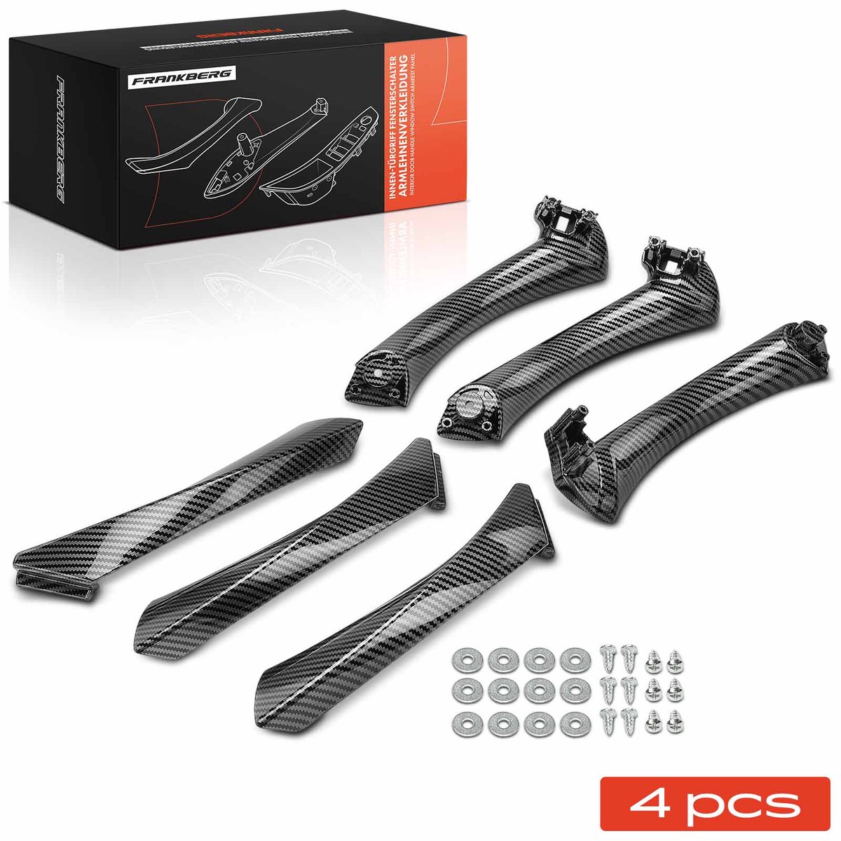 Frankberg 6x Binnendeurgreep voor BMW 3er Touring E90 E91