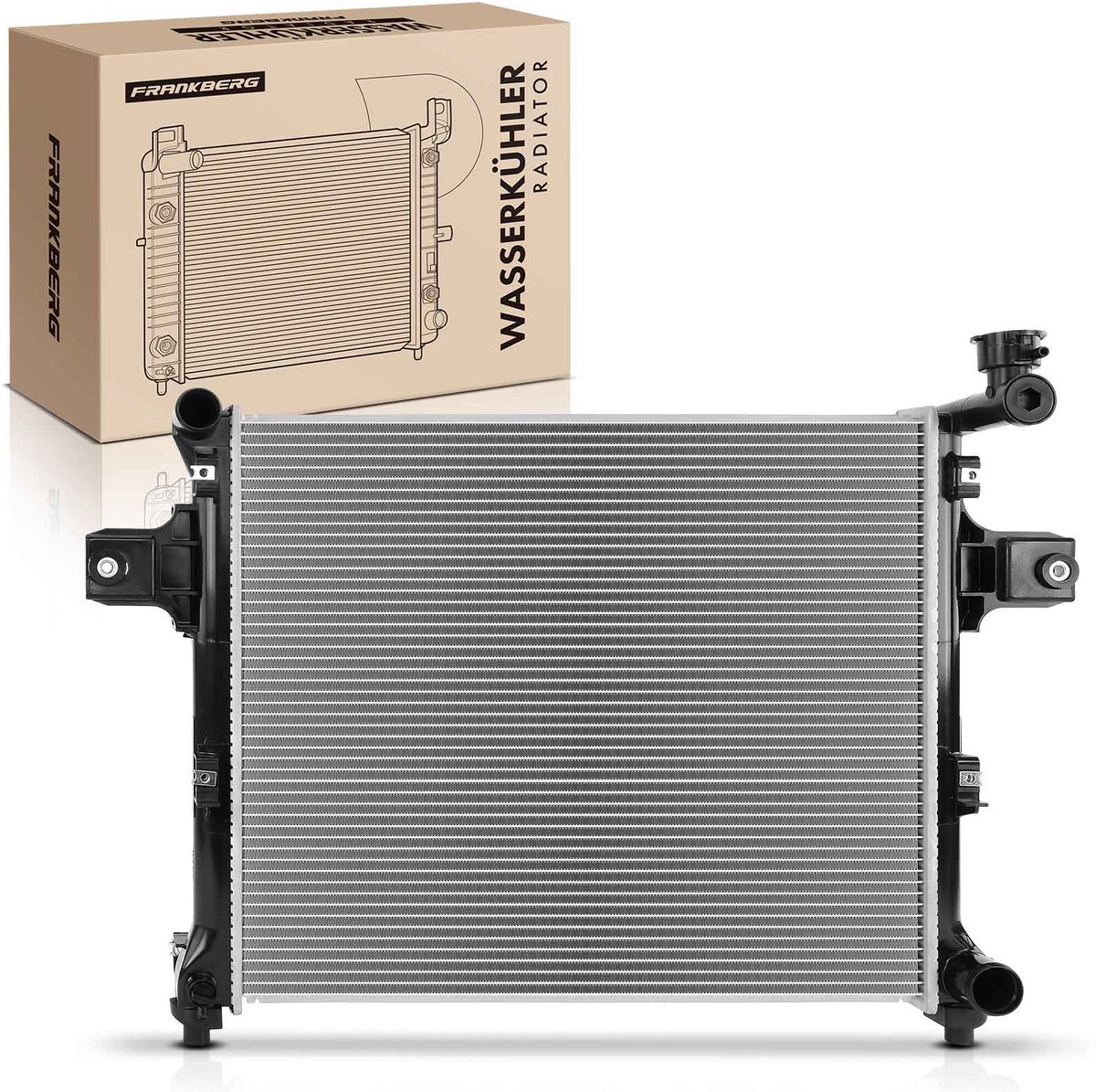 Frankberg 1x radiator waterkoeler motorkoeler voor Jeep