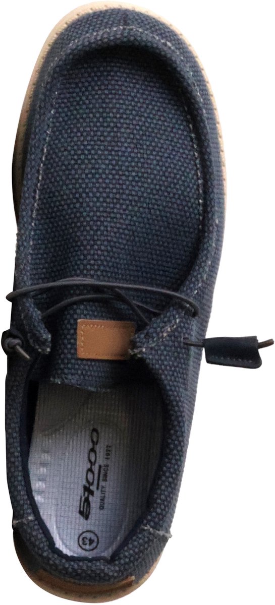 Lage mocassin met veters