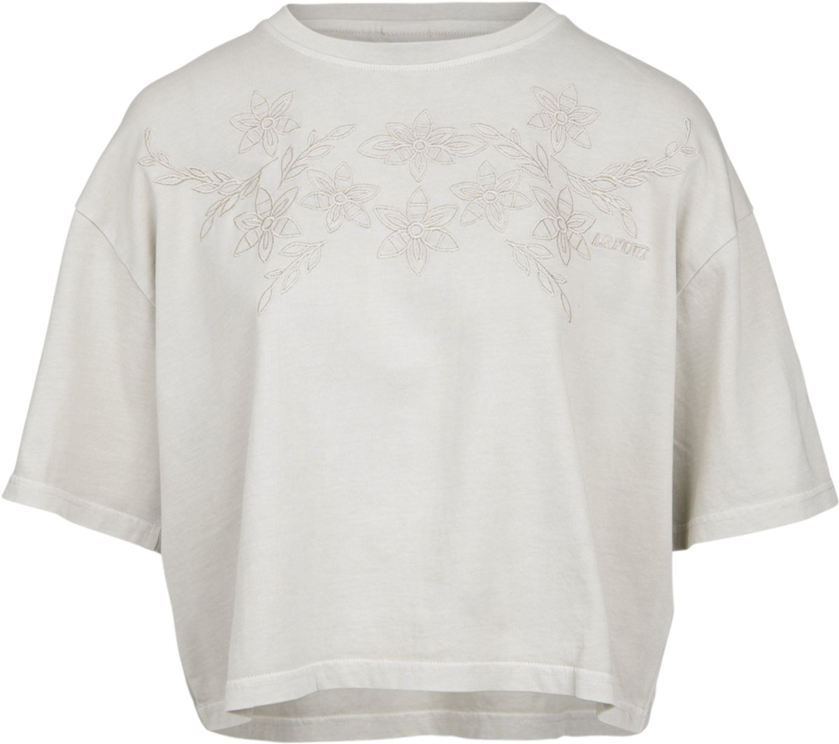 Brunotti Dilola T-Shirt Feather Dames 100% Katoen Relaxed Fit XXL Grijs