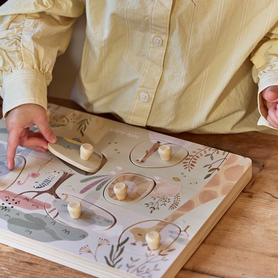 Little Dutch Geluidenpuzzel FSC - Safari Friends van Little Dutch — afbeelding 5