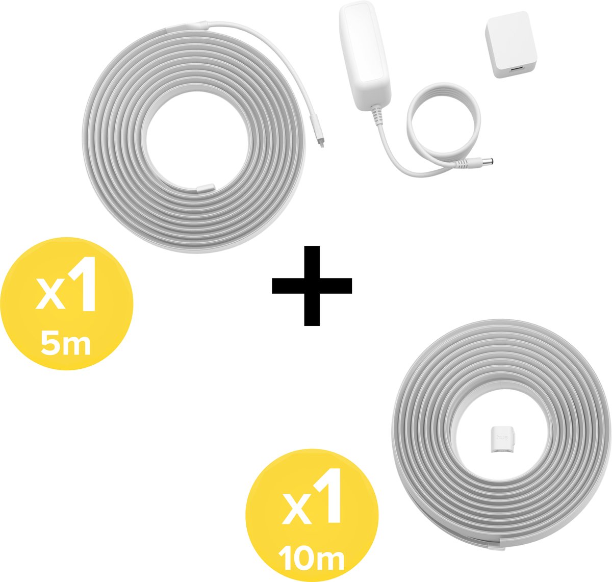 Philips Hue Flux LED strip 15 Meter - Wit en Gekleurd Licht - Light Strip - Incl. Voedingskabel - Hue White and Color Ambiance — afbeelding 3
