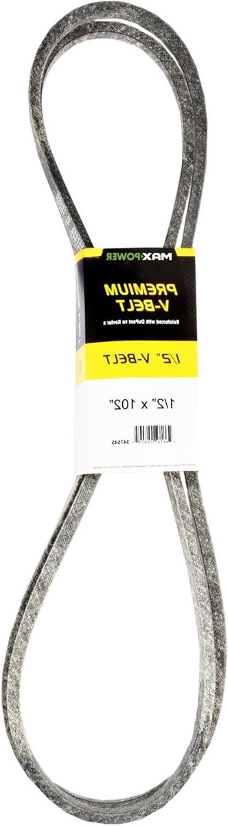 Aandrijfriem - V-snaar - Grasmaaier Onderhoud - Kevlar Versterkt - 1/2 " x 102" - Zwart