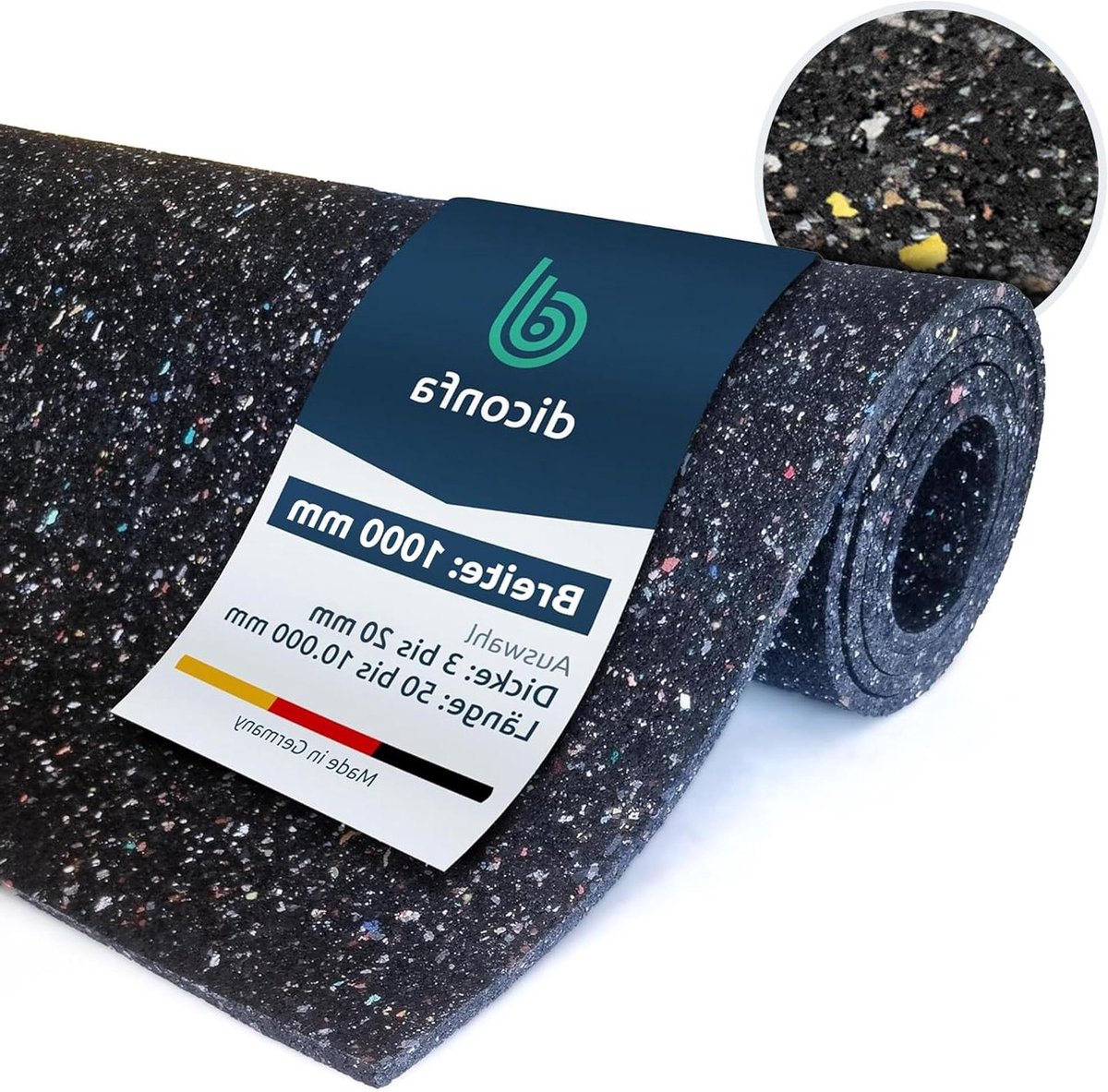 Bouwbeschermingsmat Rubber - Universele Onderlegger - Ondergrond Beschermen - Waterdoorlatend UV-stabiel - 100cm x 290cm - Zwart