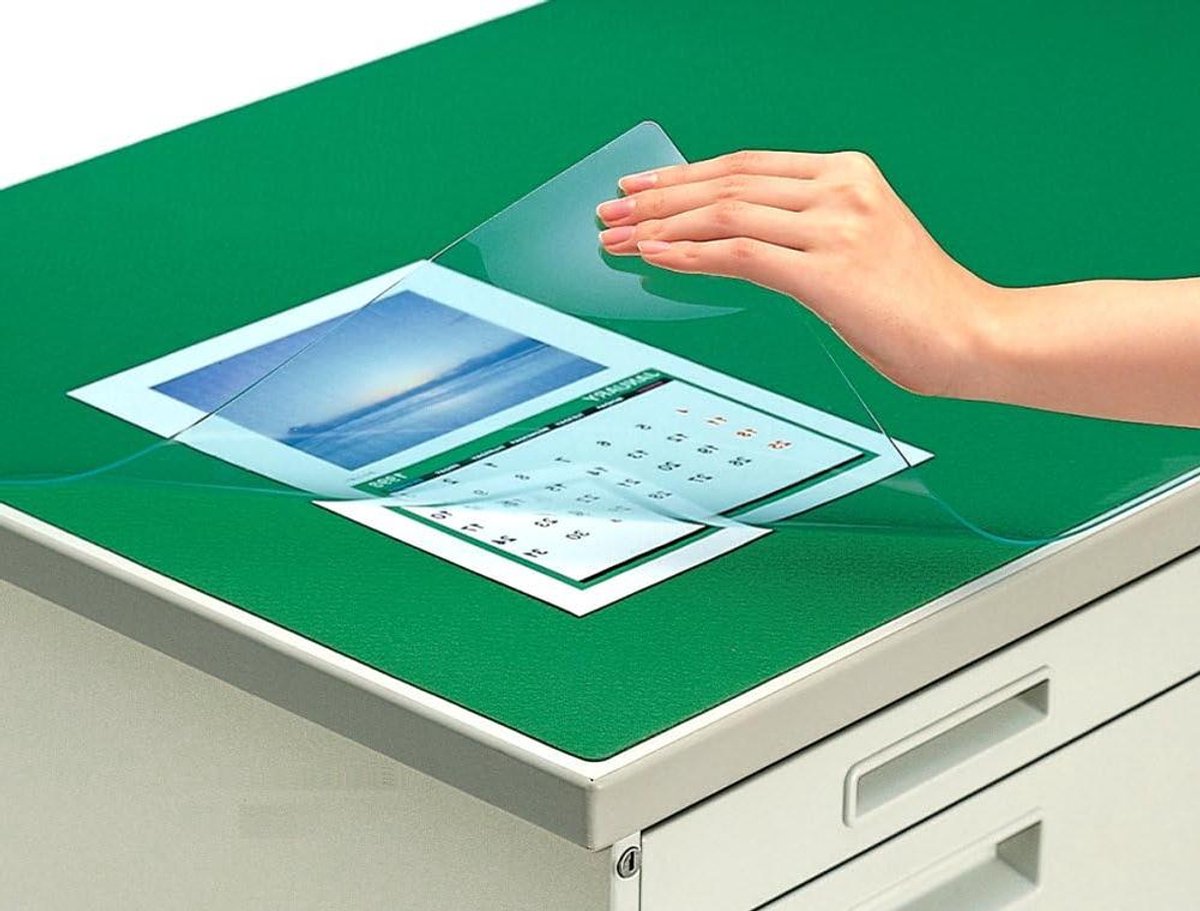 Bureau Mat - Onderlegger Bureau - Bureau Beschermen - Transparant PVC - 145 x 72 cm - Doorzichtig