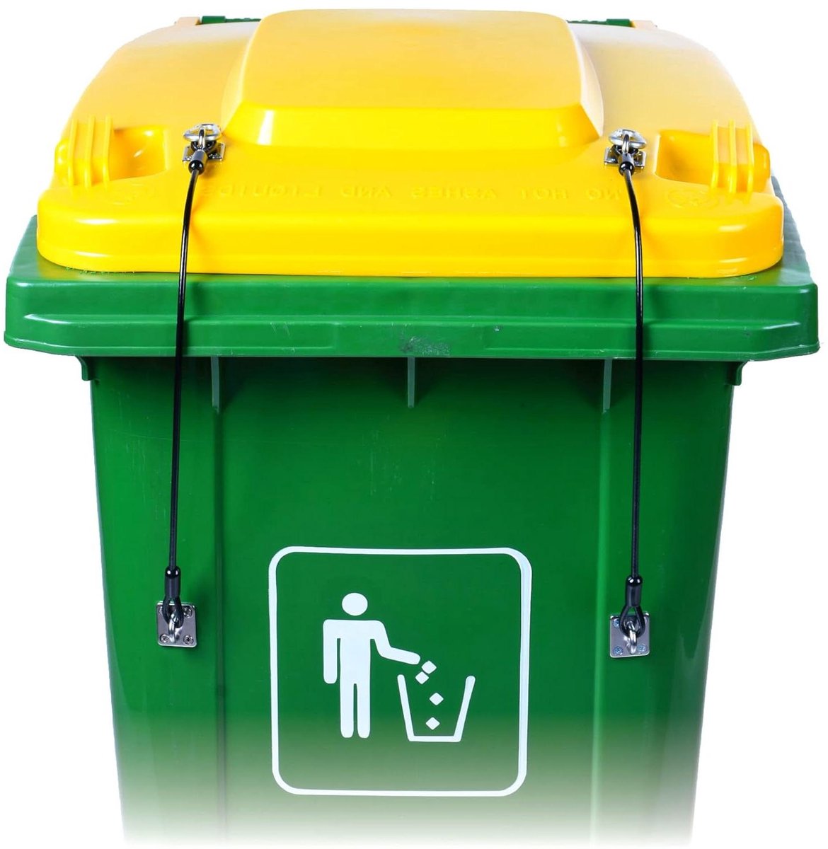 Prullenbak deksel - Afvalbak vergrendeling - Voorkom geurtjes - Duurzaam materiaal - 48 cm - Zilverkleurig