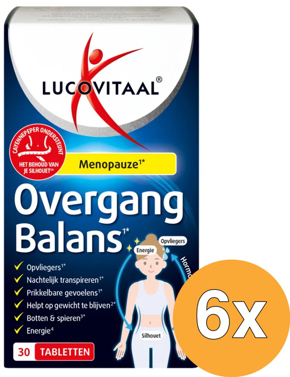 6x Lucovitaal Overgang Balans (30 tabletten)