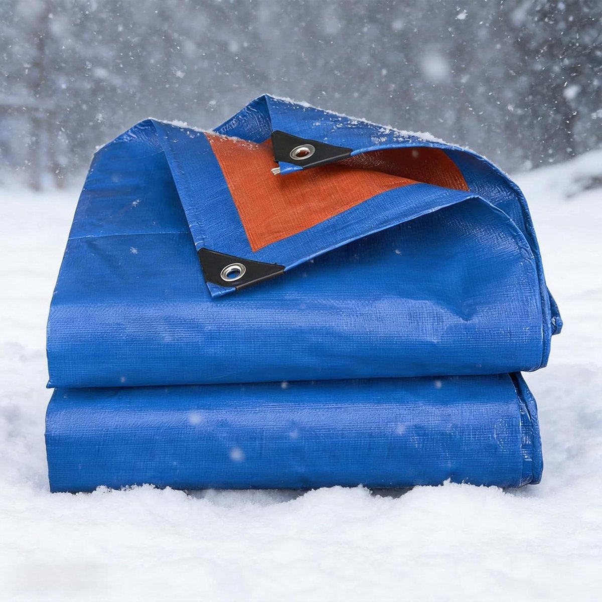 Waterdicht Zeildoek - Beschermhoes Dekzeil - Buiten Beschermen - Zwaar Uitgevoerd 120 g/m² - 150 x 290 cm - Blauw