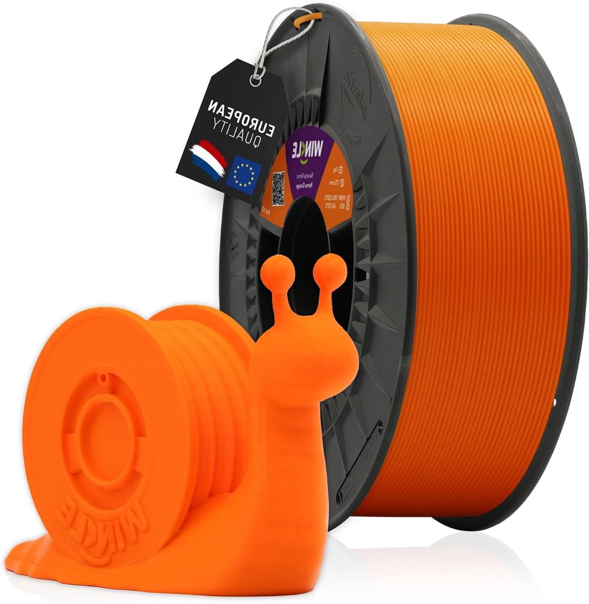 3D Printer Filament - PLA Draad - Modelbouw Printen - Gemaakt in Europa - 1kg 1.75mm - Nemo Oranje