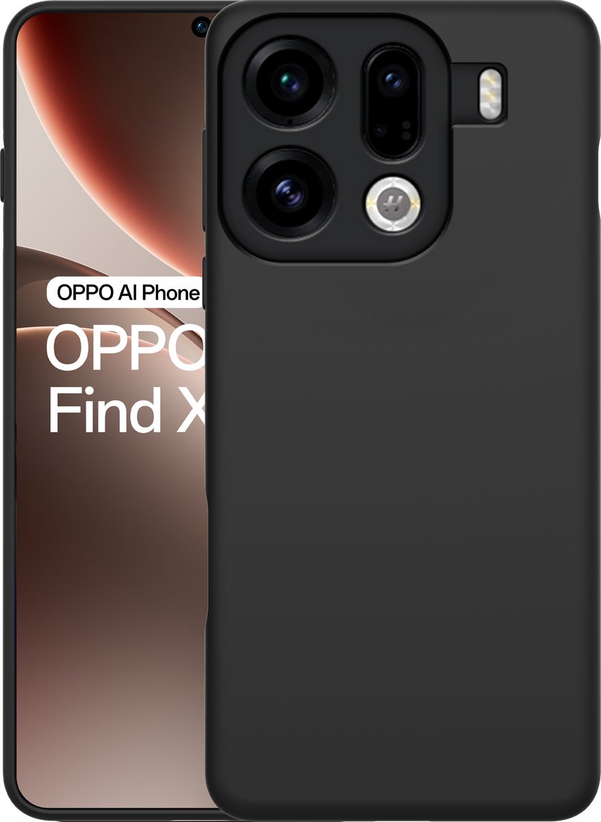 Just in Case Rugged Oppo Find X9 Pro Back Cover Zwart