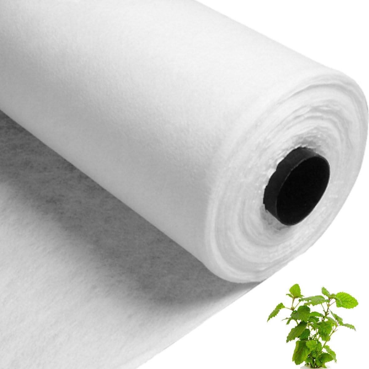 Beschermdoek Tuin - Vliesdoek Planten - Bescherming Tegen Vorst - UV-Gestabiliseerd Polyethyleen - 2x5 Meter - Grijs