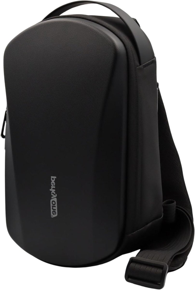 Borsttas Robuust - Sling Bag - Dagelijks Gebruik - Waterafstotend Materiaal - 7.9 Inch Tablet - Zwart