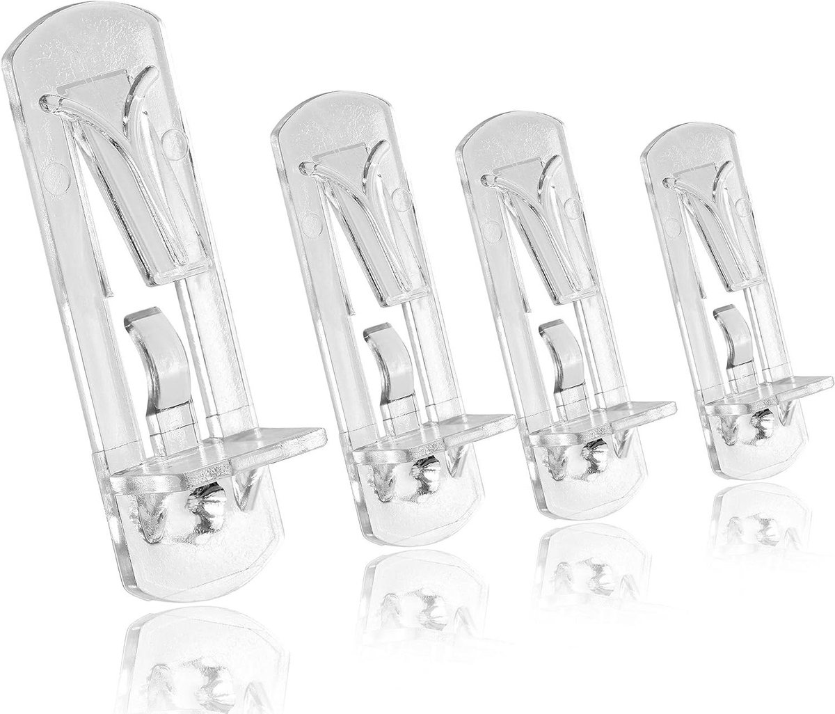 Plankdragers - Plankpinnen - Planken Bevestigen - Zelfsluitend Ontwerp - 16 Stuks 7.9mm - Transparant