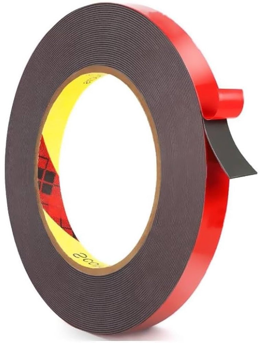 Dubbelzijdige Montagetape 10 m x 10 mm, Sterk en Waterproof, Ideaal voor Wandbevestiging en LED Strips, Multifunctioneel Gebruik