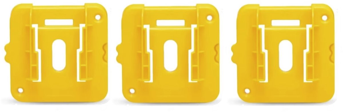 OPHANGBEUGEL VOOR DEWALT ACCU / BATTERIJ (SET VAN 3)