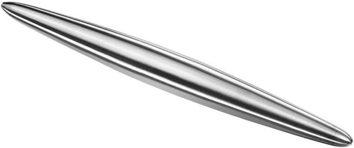 Deegroller Set - Bakmat - Bakken - Verstelbare Ringen - 30 cm - Zilverkleurig