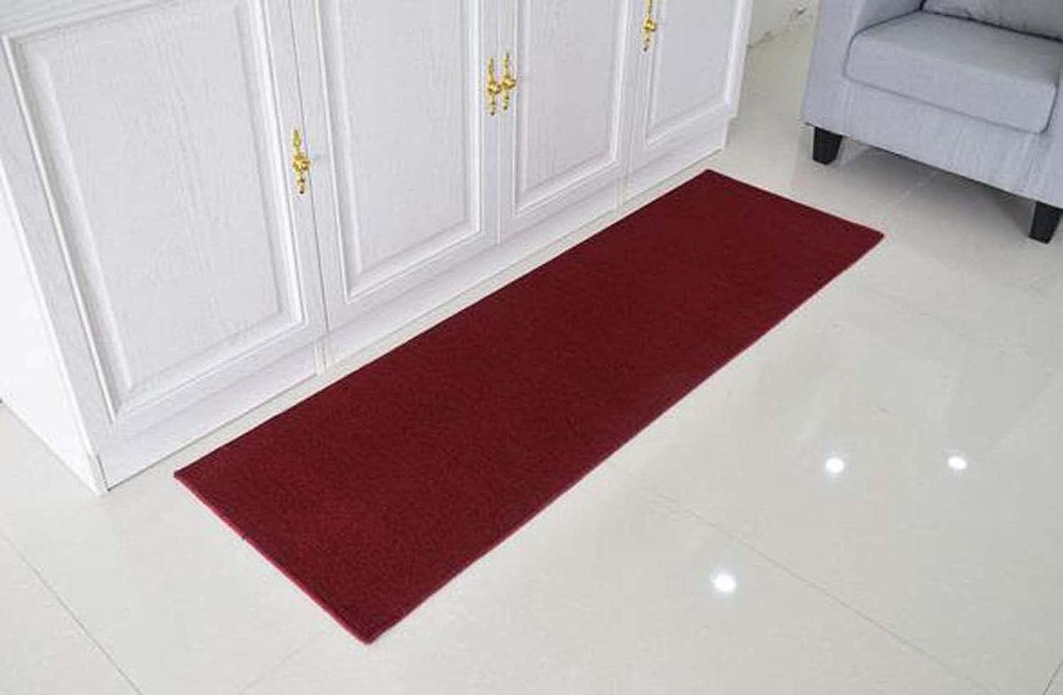 Keukenmat - Vloerkleed - Vloer Beschermen - Antislip Wasbaar - 100x50cm - Rood