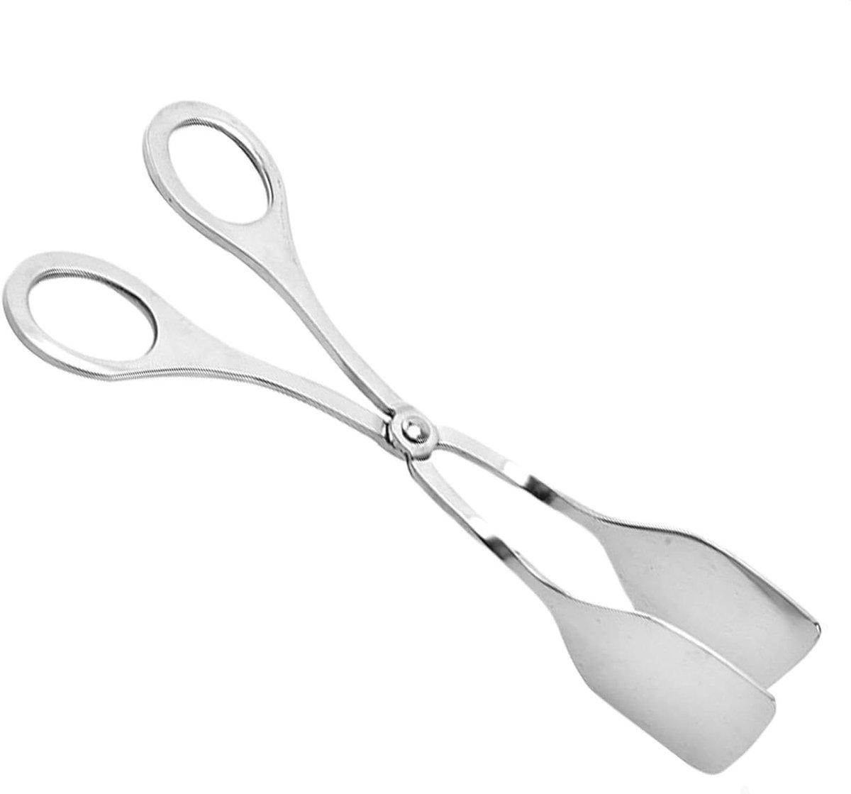 Kooktang Serveertang - Buffet Tang - Voedsel Serveren - Schaarvormig Ontwerp - 18 cm - Zilver