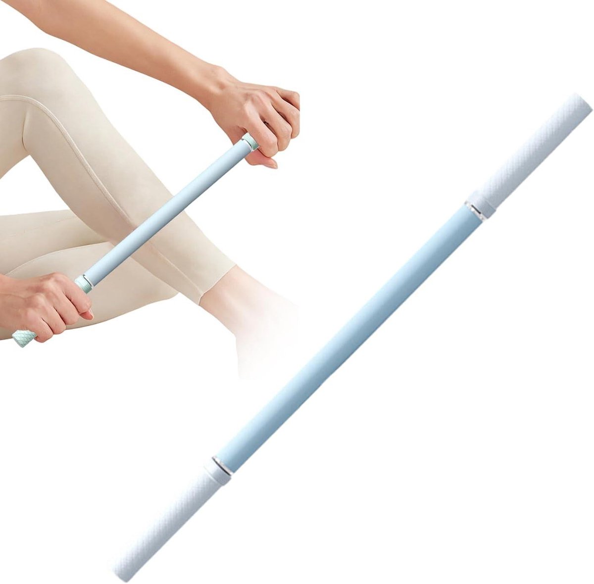 Yogastaaf - Houdingscorrector - Spierontspanning - Roll-actie ontwerp - 45 cm - Blauw