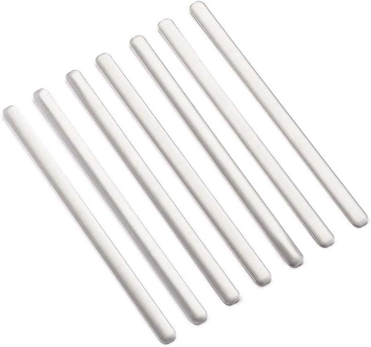 Aluminium Neusdraad - Platte Strip - DIY Mondkapjes - Flexibel Materiaal - 85x5x1mm - Aluminiumkleurig