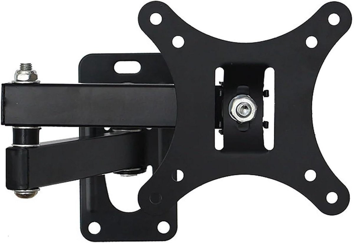 Monitor Beugel - TV Standaard - Scherm Ophangen - Verstelbare Arm - 10-24 Inch - Zwart