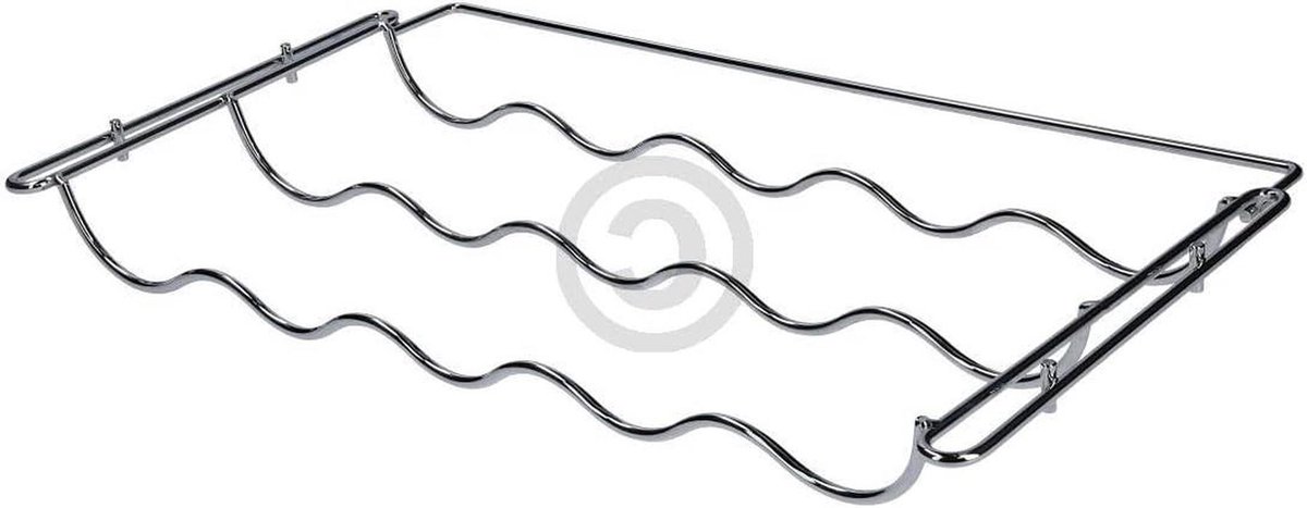 Flessenrek Koelkast - Opbergrooster - Dranken Koelen - Perfecte Pasvorm - 496x267mm - Zilver