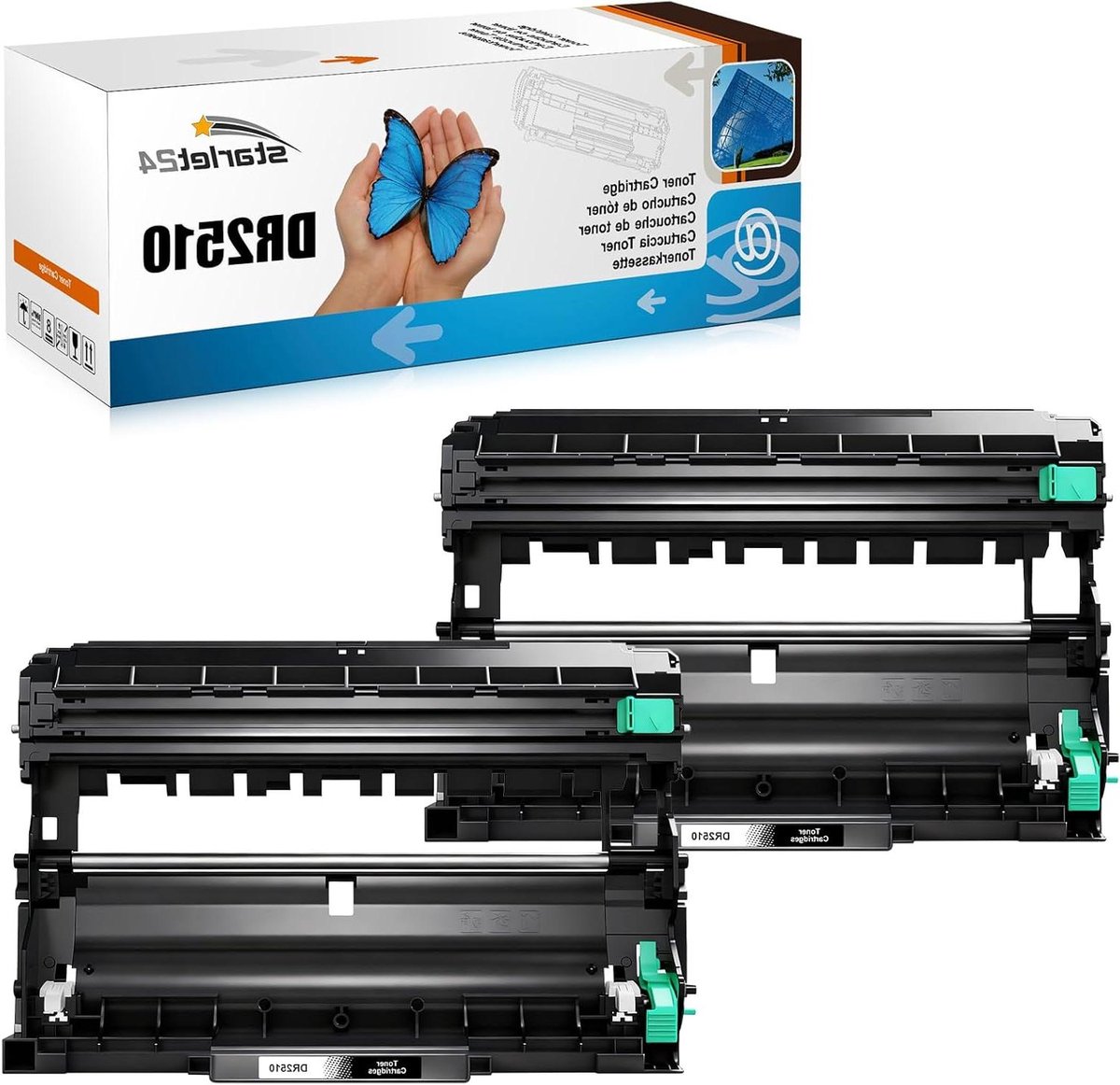 Trommel Set - Printer Onderdelen - Kantoor Printen - 2 Stuks - 15000 Pagina's - Zwart