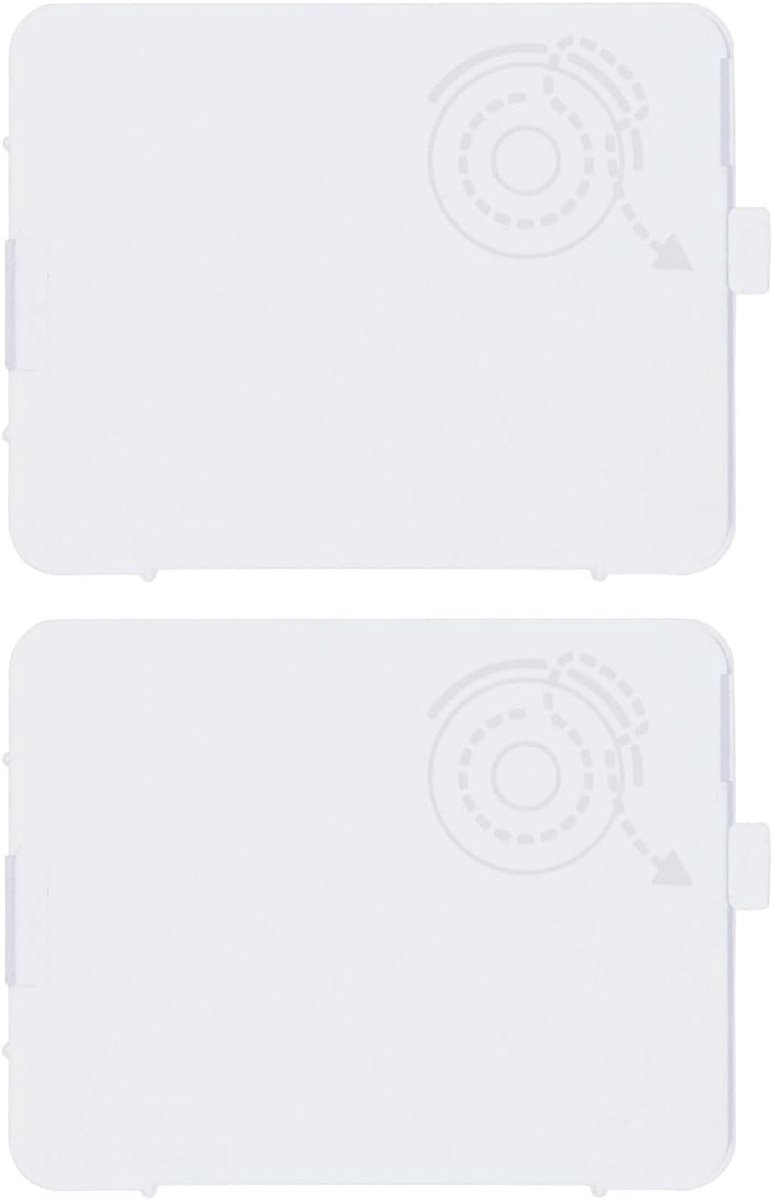 Spoel Cover Plaat - Naaimachine Onderdeel - Naaien - Directe Vervanging - 2 Stuks - Wit