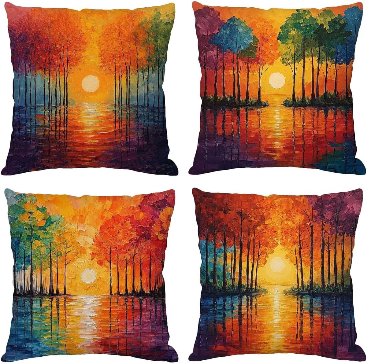 Buitenkussenshoes Set - Decoratieve Hoezen - Buiten Leven - Zacht Fijn Fluwelen - 70x70 cm