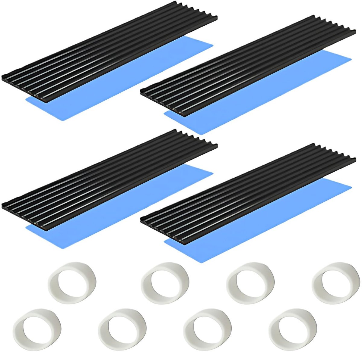 Cosensi - Dailygoods - Dailygoody - M.2 SSD koellichaam - Thermisch geleidend - Aluminium - 70mm x 22mm - Koeling voor CPU en IC chips - Geschikt voor LED-versterkers