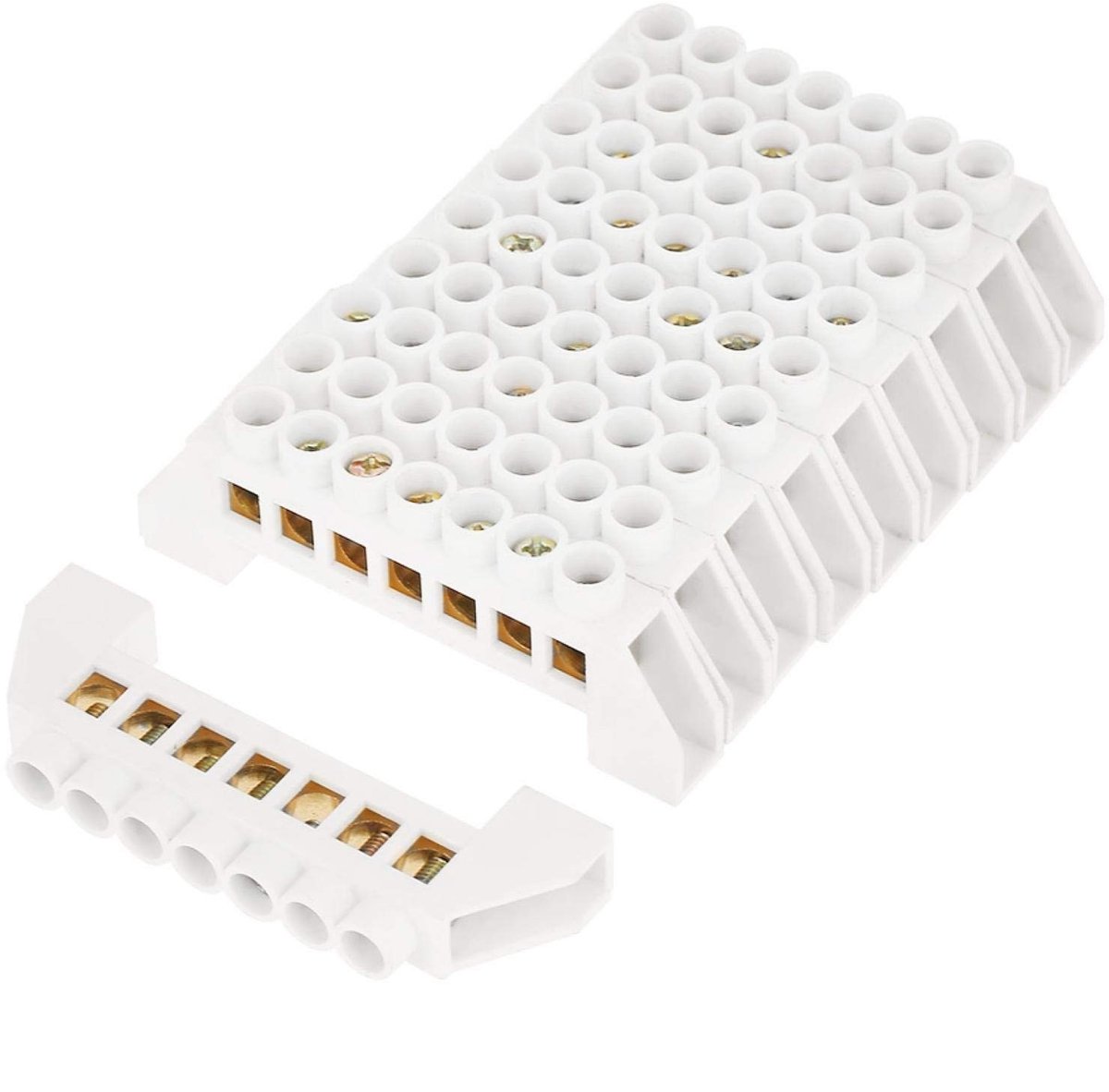 Cosensi - Dailygoods - Dailygoody - Terminal Blocks - Elektrische Aansluitingen - Hoogwaardige kwaliteit - Wit - Schakelmodules - Duurzaam en betrouwbaar - Geschikt voor pan...