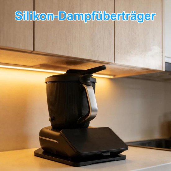 Siliconen stoomafvoerslang Geschikt voor Thermomix TM7, hittebestendig, voert stoom veilig af en is Geschikt voor andere kookaccessoires. Accessoire voor keukenapparatuur. van Merkloos — afbeelding 3