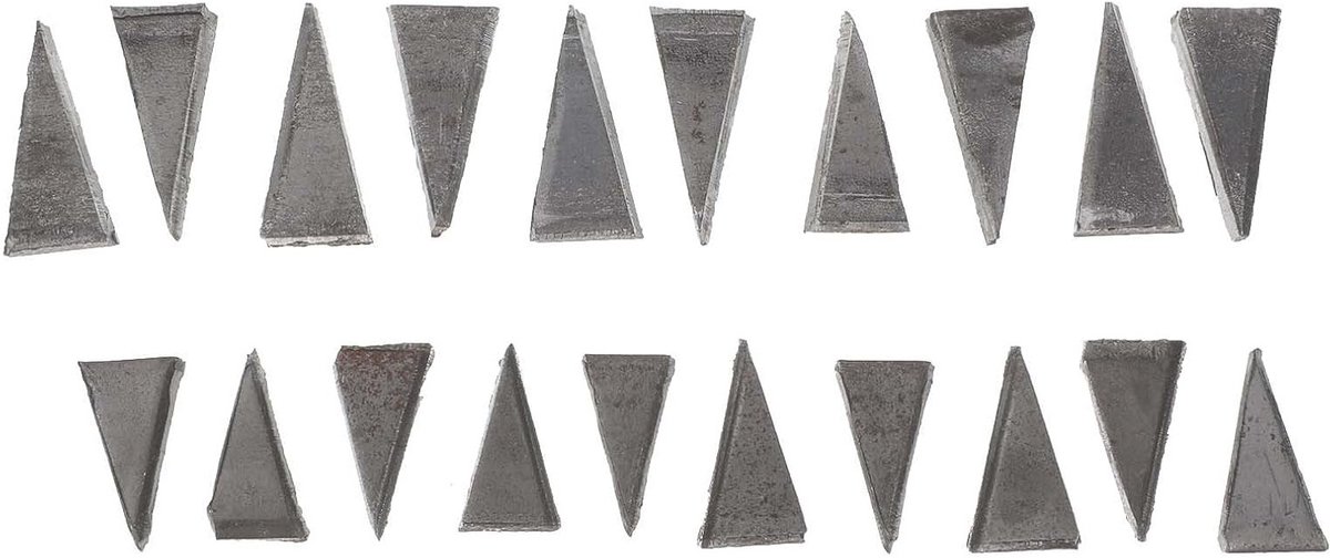 20 Stuks Driehoekige Hamerwiggen - Installatie Accessoires voor Hamer en Bijl, Metaal Wedges voor Hamerhandvat en Splitsen