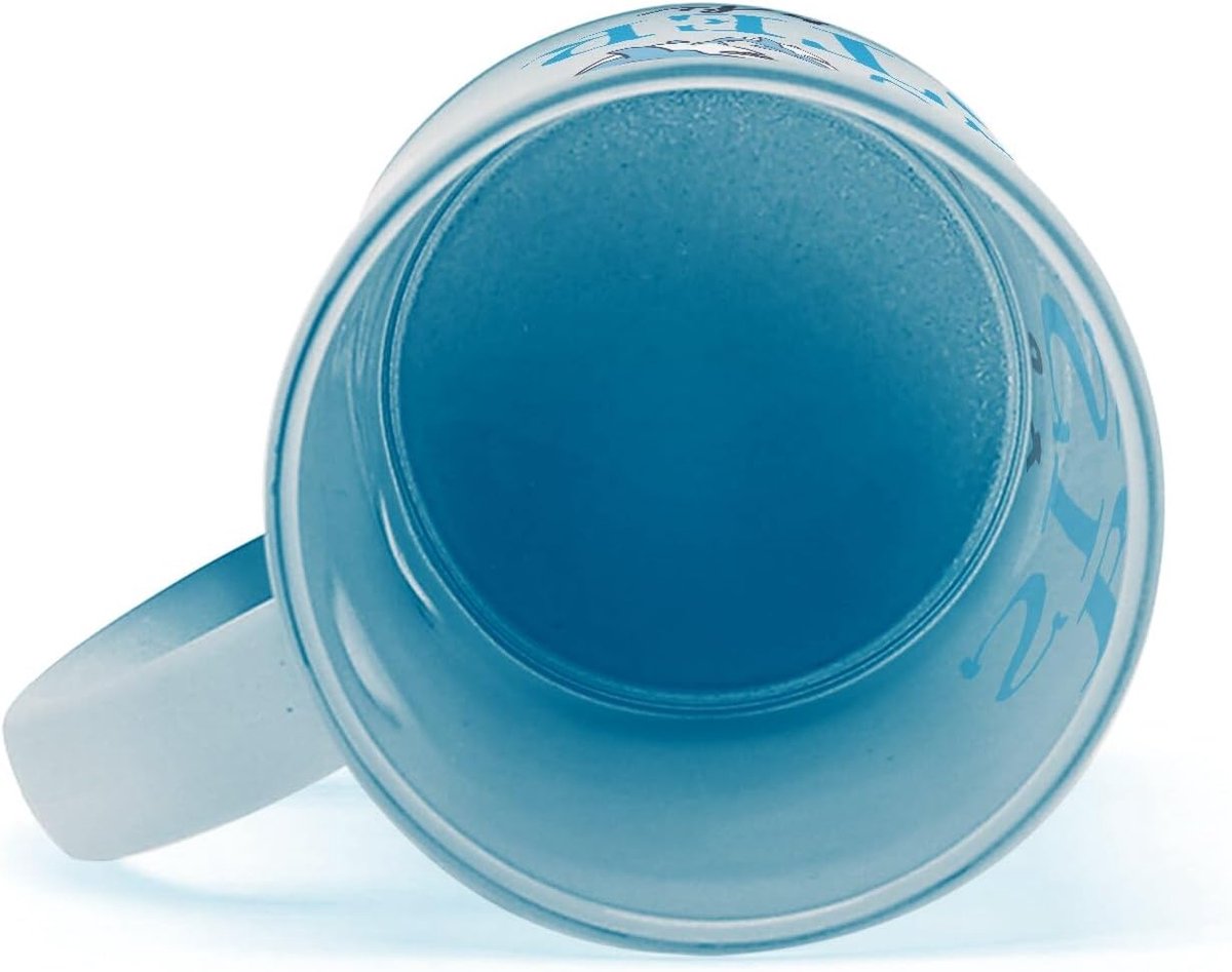 Glazen Mok - Matglas Drinkglas - Warme Dranken - Matte Afwerking - 300 ml - Blauw