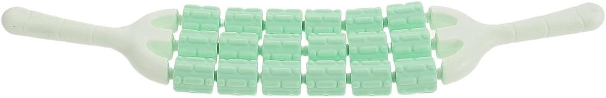 Buigbare Massageroller - Yogastick Spierroller - Spierherstel Bevorderen - Drievoudig Rijontwerp - 445 cm - Groen